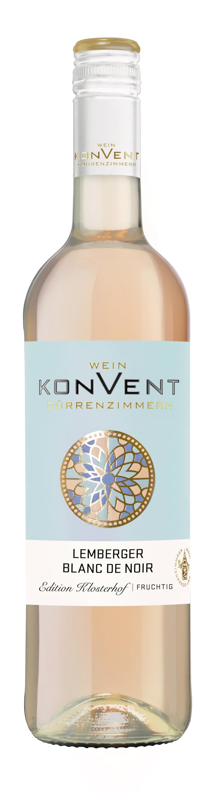 Weinkonvent Klosterhof Lemb. Blanc de Noir Lemberger Halbtrocken, (1 x 0.75 l)