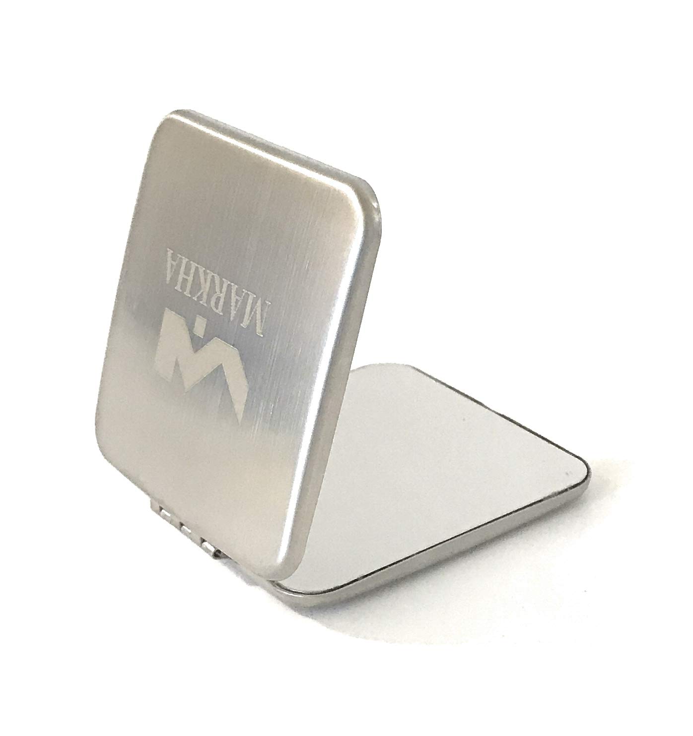 Markha Small Compact Mirror - Shatterproof, Magnifying 2x, Mini, Lightweight for Pocket and Purse for Men and Women