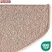 Floordirekt Treppenstufen Matten - London Pro Beige - 1 Stück Stufenmatten Treppenteppich halbrund 25x65 cm