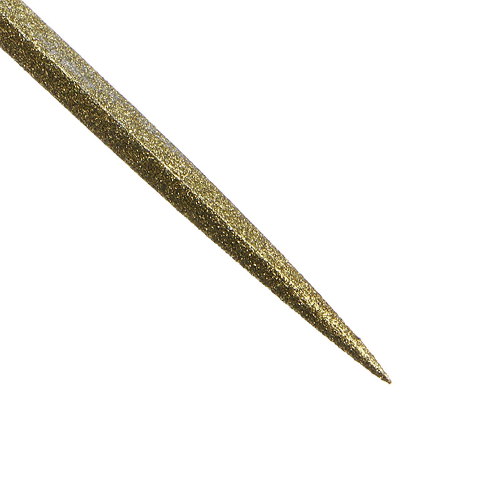 Juego de limas, Juego de limas de metal, 10 piezas de lima pequeña con aguja recubierta de titanio, juego de limas planas, herramienta de tecnología de procesamiento de metales, lima resistente
