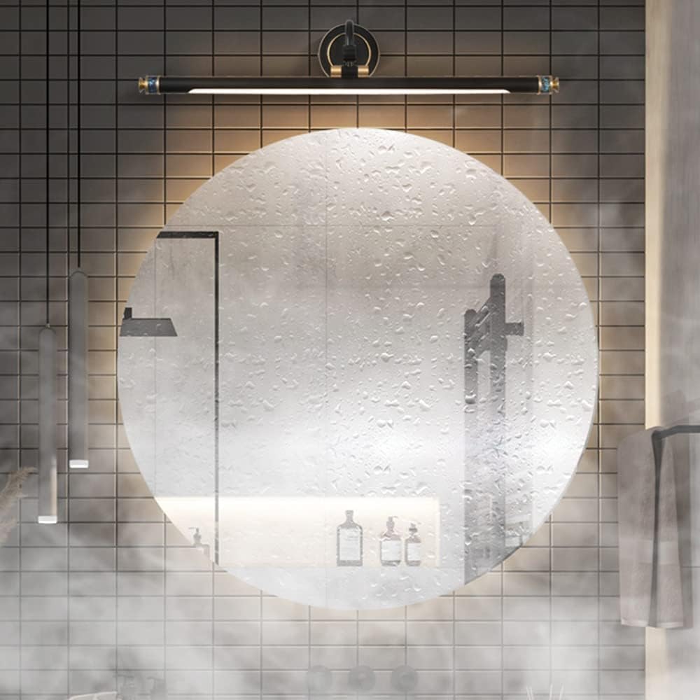 Lámparas Led De Tira Larga Ajustables para Espejo Frontal, Lámpara De Tocador Lineal para Baño, Luminaria para Colocar sobre El Armario del Espejo,Onecolor-62Cm