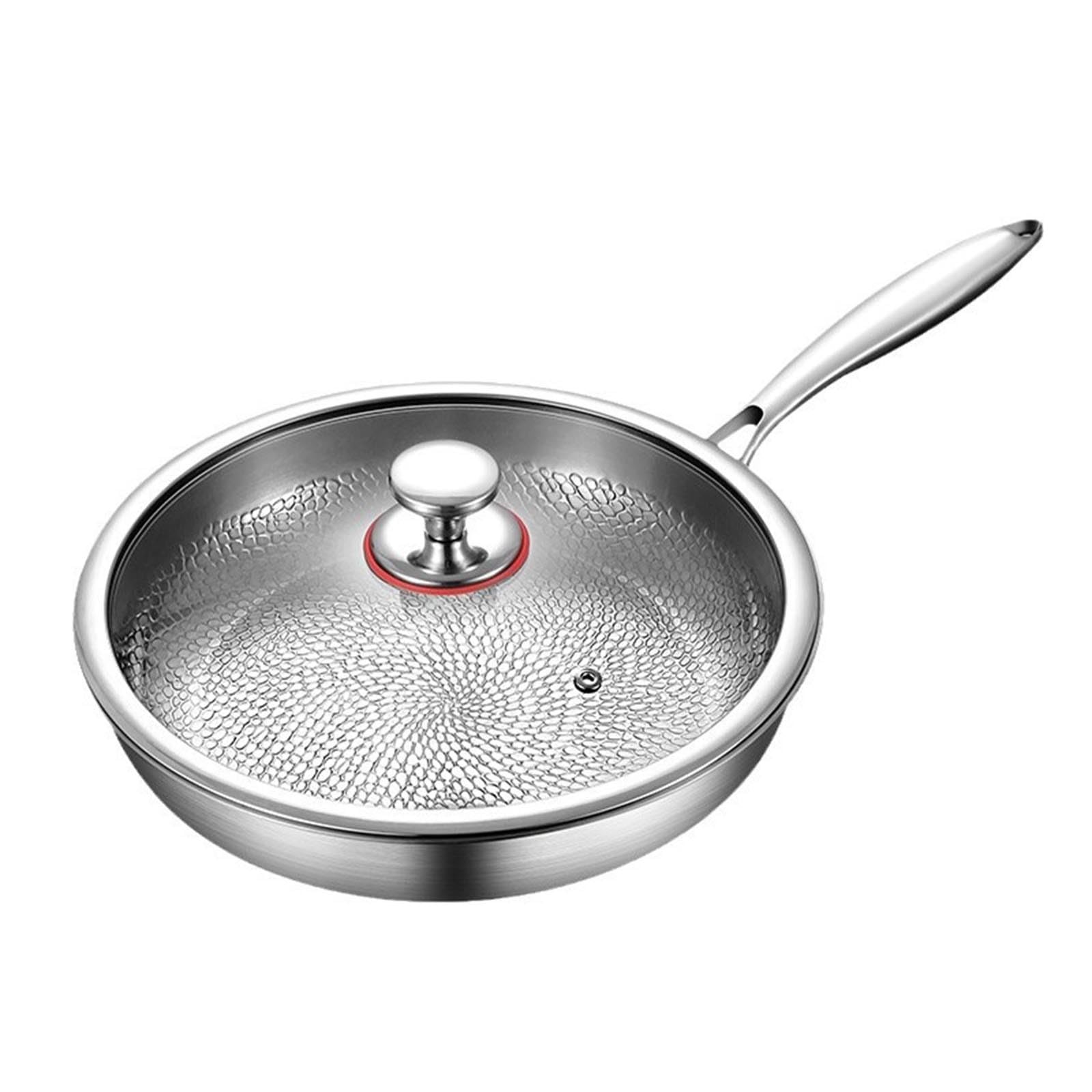 Pan Pro 2025 Durable Scratch - Padella antiaderente in titanio per cucinare (A, 48 cm)
