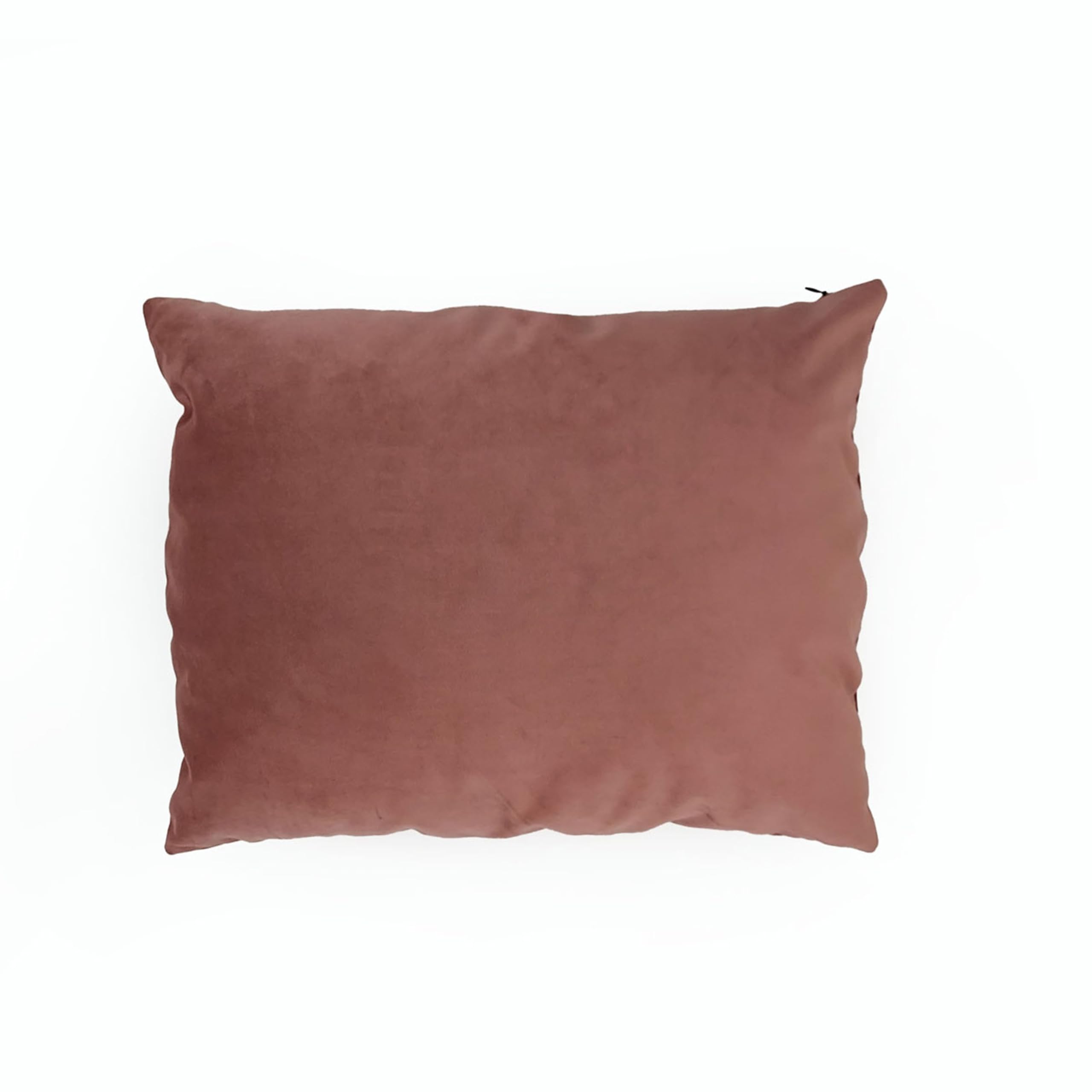 Coussin velours rose 50x40 finitions premium pour lit et canape chic