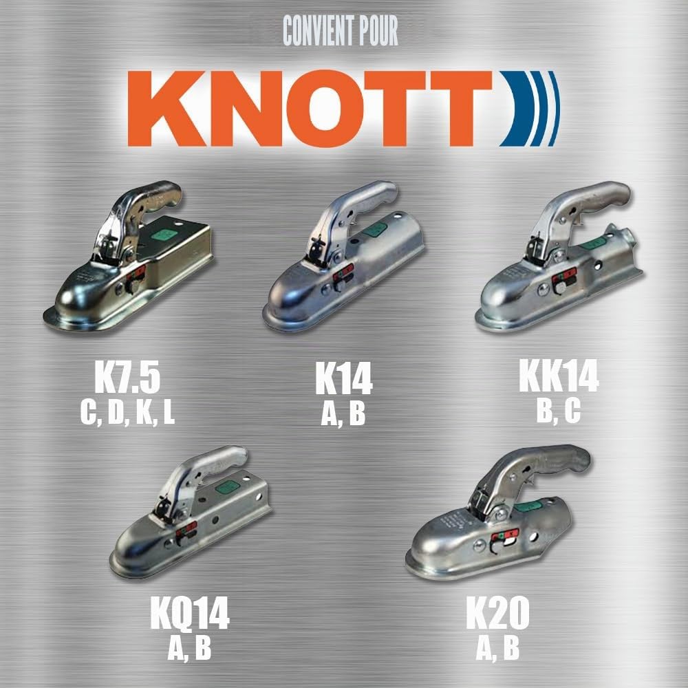 Maypole Verrou d'attelage Stronghold pour attelage Knott, Steelpress et Winterhoff en Acier pressé Sold Secure Gold Standard | Sold Secure Gold Standard