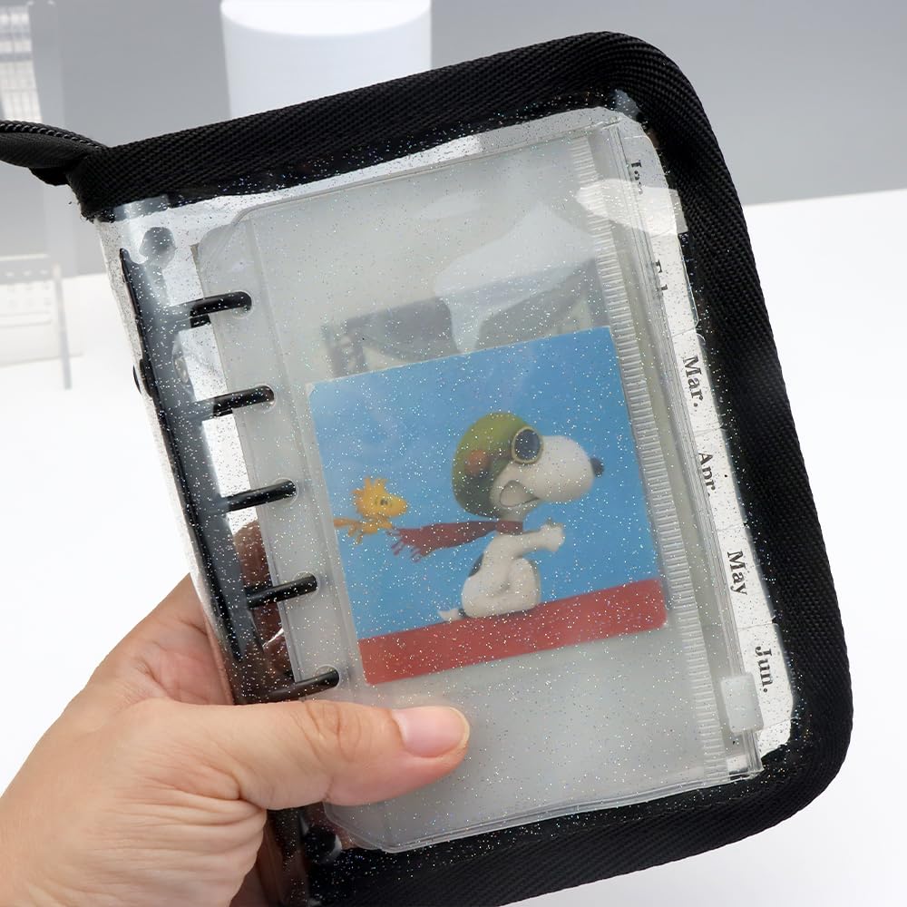 ꉂ☻おすそ分けバインダーꉂ☻ Amazon | ブラック A7 バジェット バインダー 財布 6つのタブ
