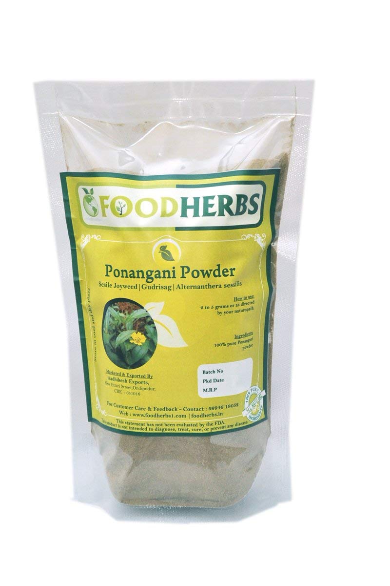 Foodherbs Ponnanganni Powder 200 GMS | Garundi | Honagonne | Gudrisag Powder for Glowing Skin, Body Pain & Natural Coolant | Wellness and Health Support (B07BXTT9F8) Amazon Price History, Amazon Price Tracker