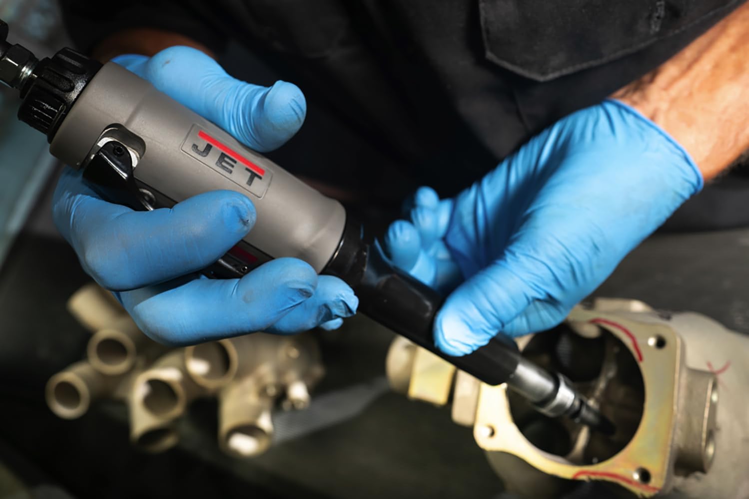 JET 1/4-Inch Straight Extended Composite Die Grinder, 22000 RPM (Model JAT-417)