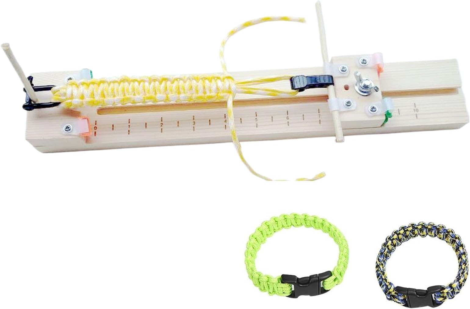 Paracord Bracelet Jig - Paracord Tools,Support Machine Holder with Non-Slip Base for Crafts Women Home Keychain Jewelry Making