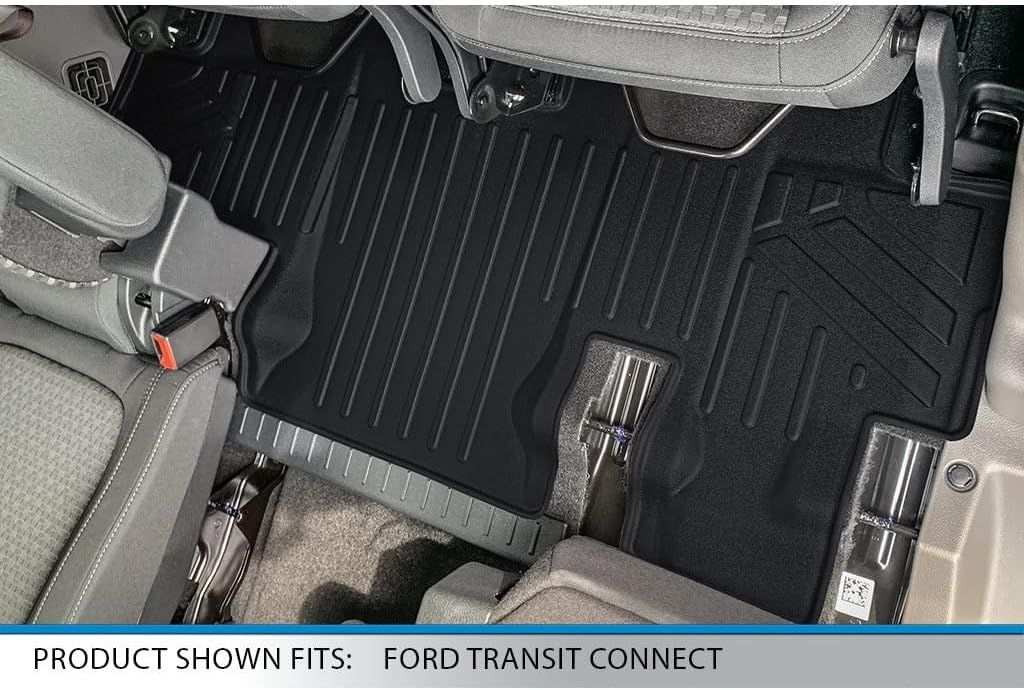 SMARTLINER 3 Row Floor Mat Liner Set for 2014-2017 Ford Transit Connect image 5