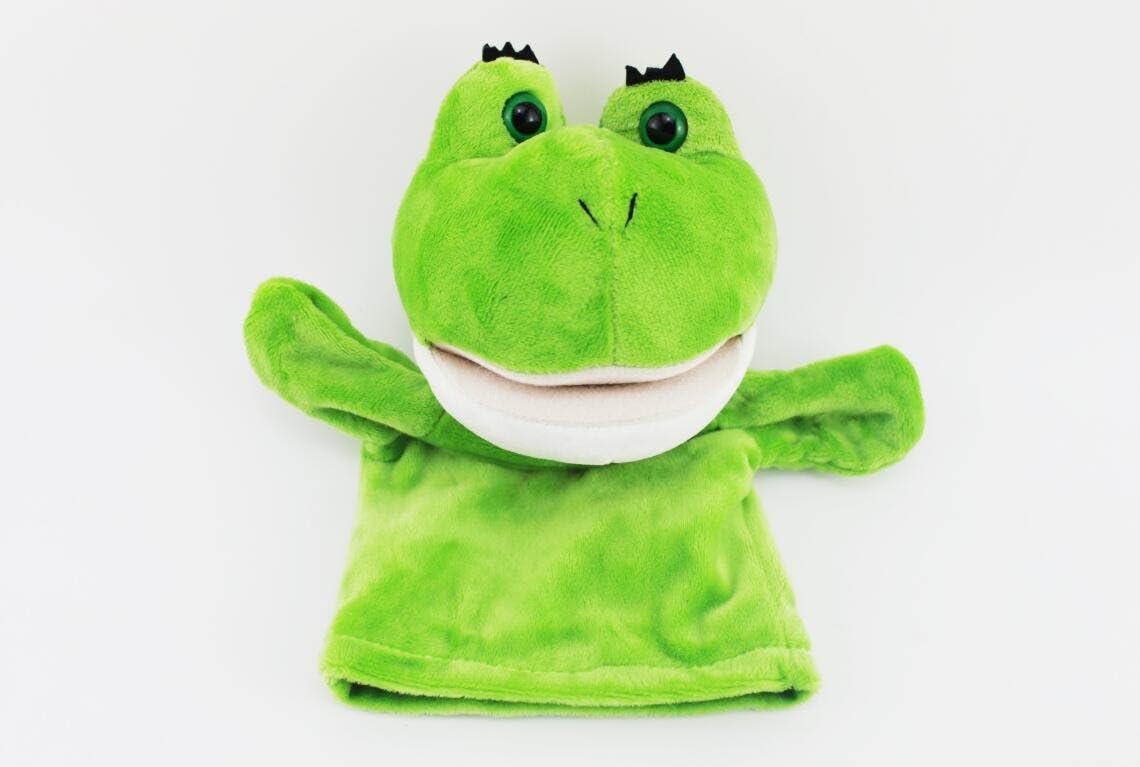 Amazon Co Jp Nasissant パペット 人形 劇 カエル 牛 2個 セット 人形劇 蛙 うし おもちゃ