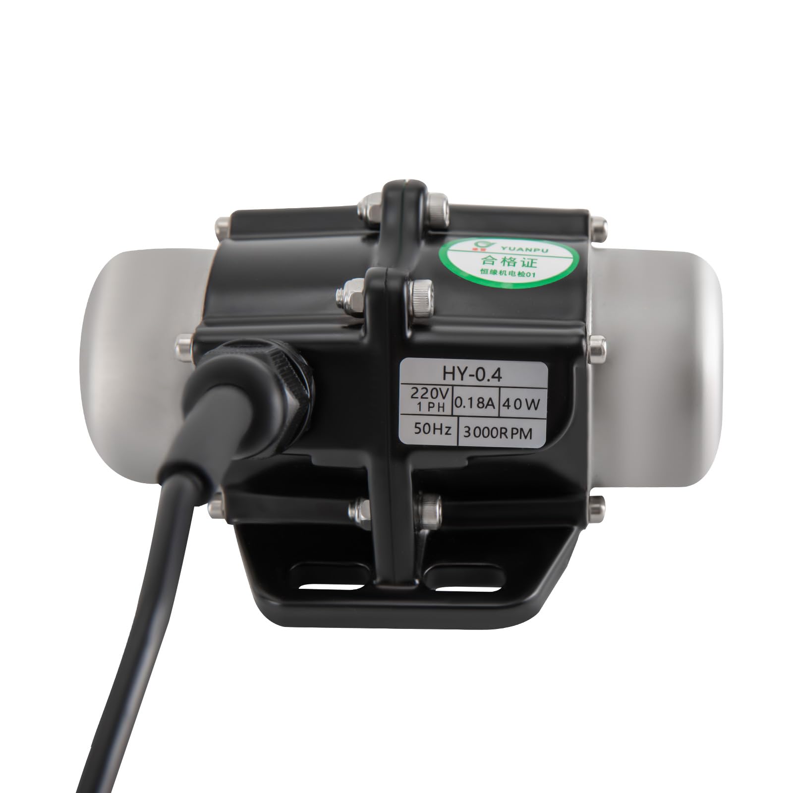 Motore a vibrazione, motore elettrico a vibrazione ad alta frequenza, motore a vibrazione, 3000 giri/min, 220 V, per carbone minerario, 40 W/50 W/60 W (40 W)