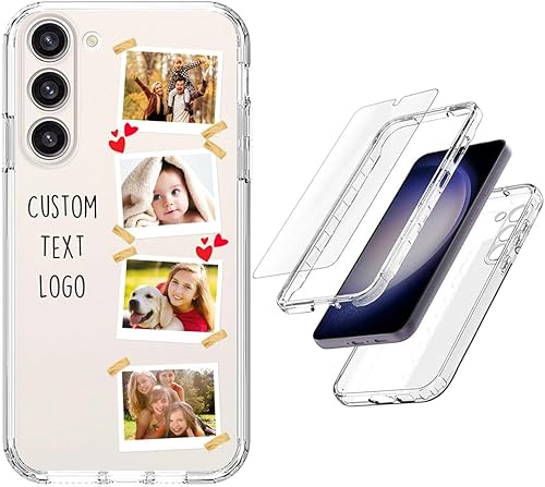 Vista 88 de Funda transparente 3 en 1 diseñada para teléfono Galaxy S21, Plus/Ultra/FE 5G Samsung, capas protectoras híbridas [protector de pantalla] Borrar 05