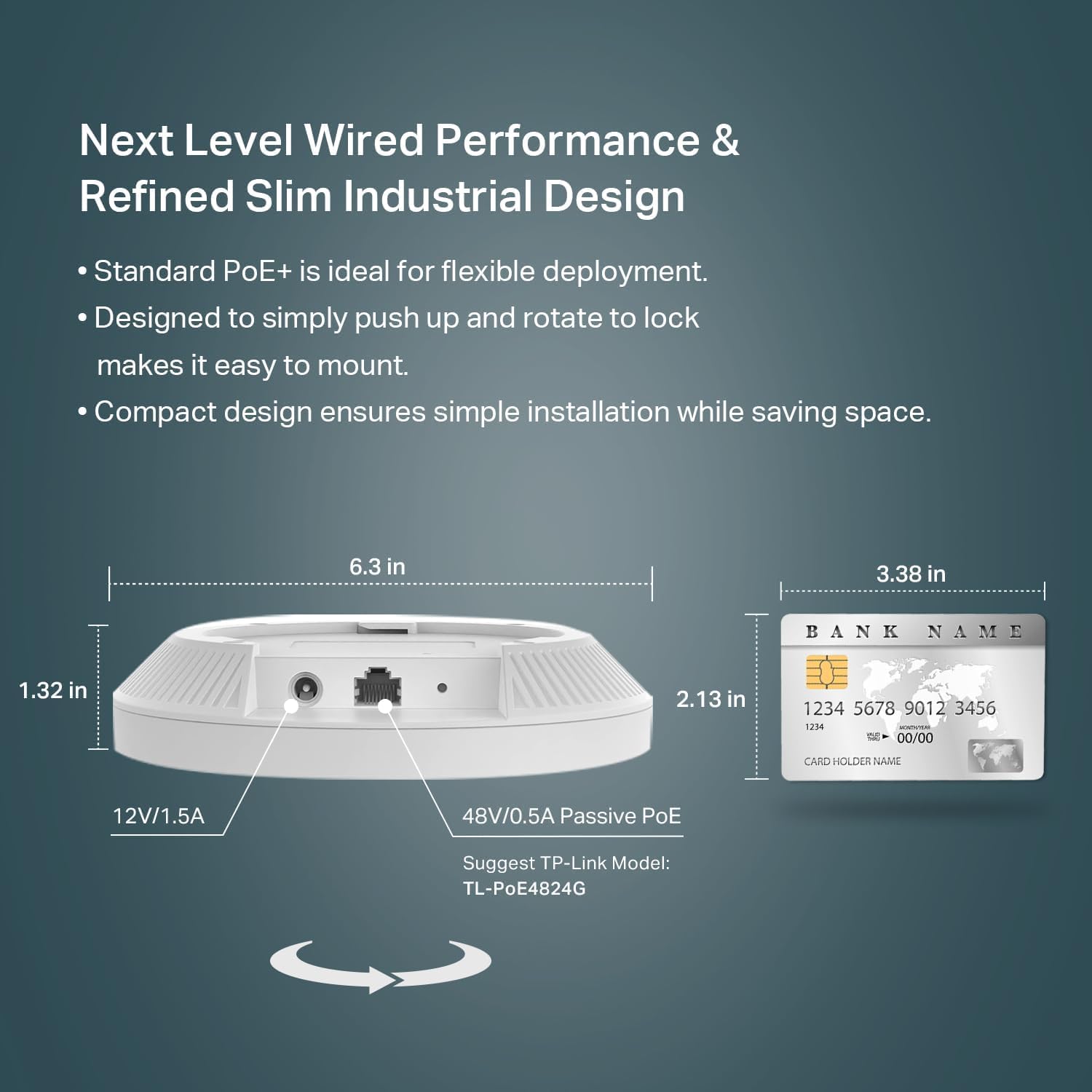 TP-Link EAP610, Omada Business WiFi 6 AX1800 Wireless Gigabit Access Point