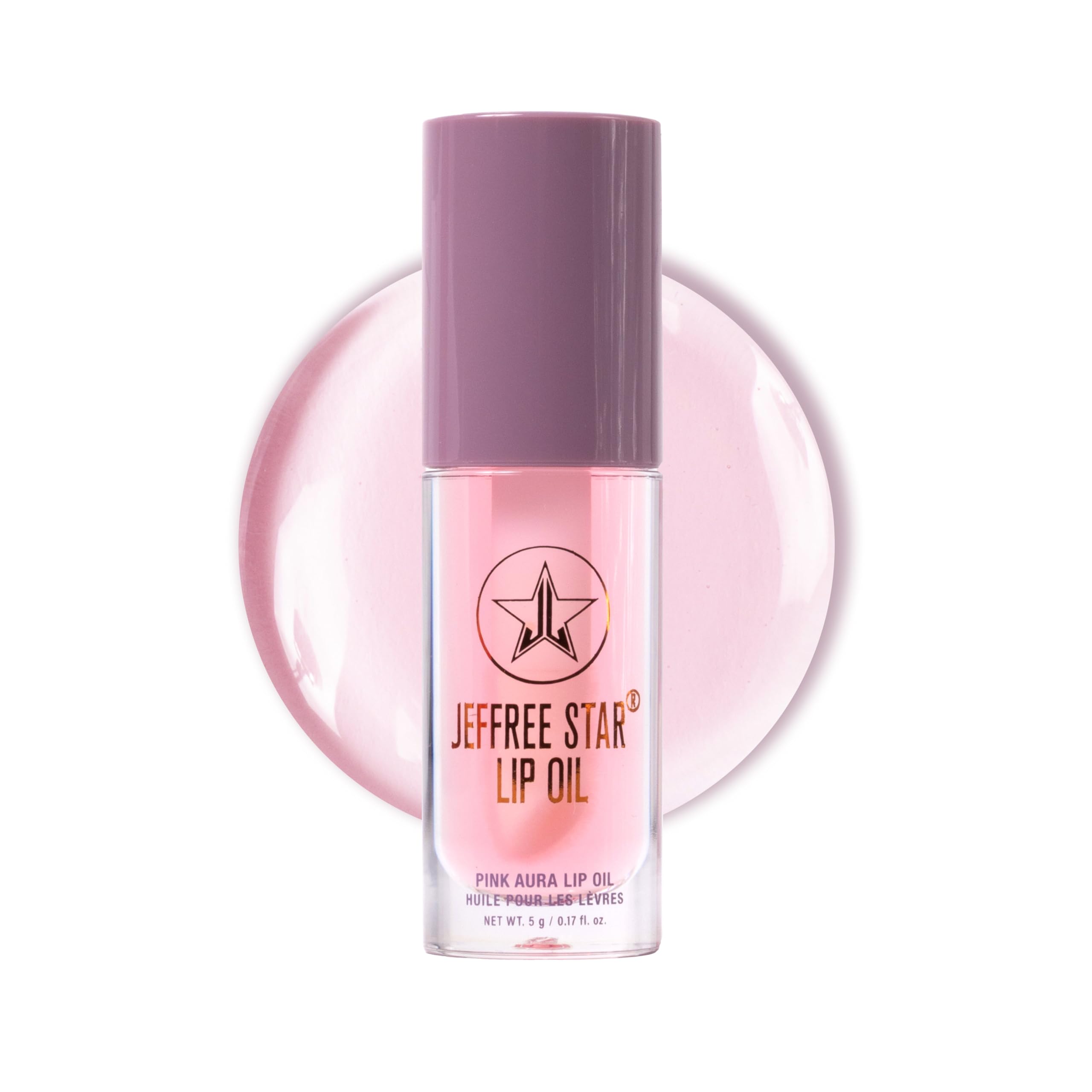 Jeffree Star Cosmetics Lip Oils, 0.17 oz, Moisturizing, Vegan, 5 Colors (Pink Aura)