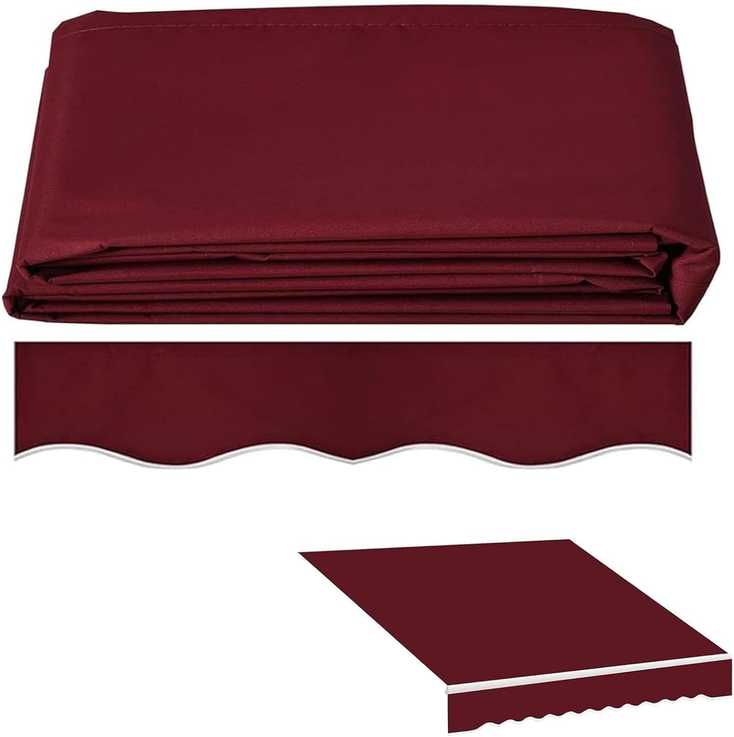 Toldos para exterior tela retráctil de repuesto para toldos de patio 8.2x6.5ft