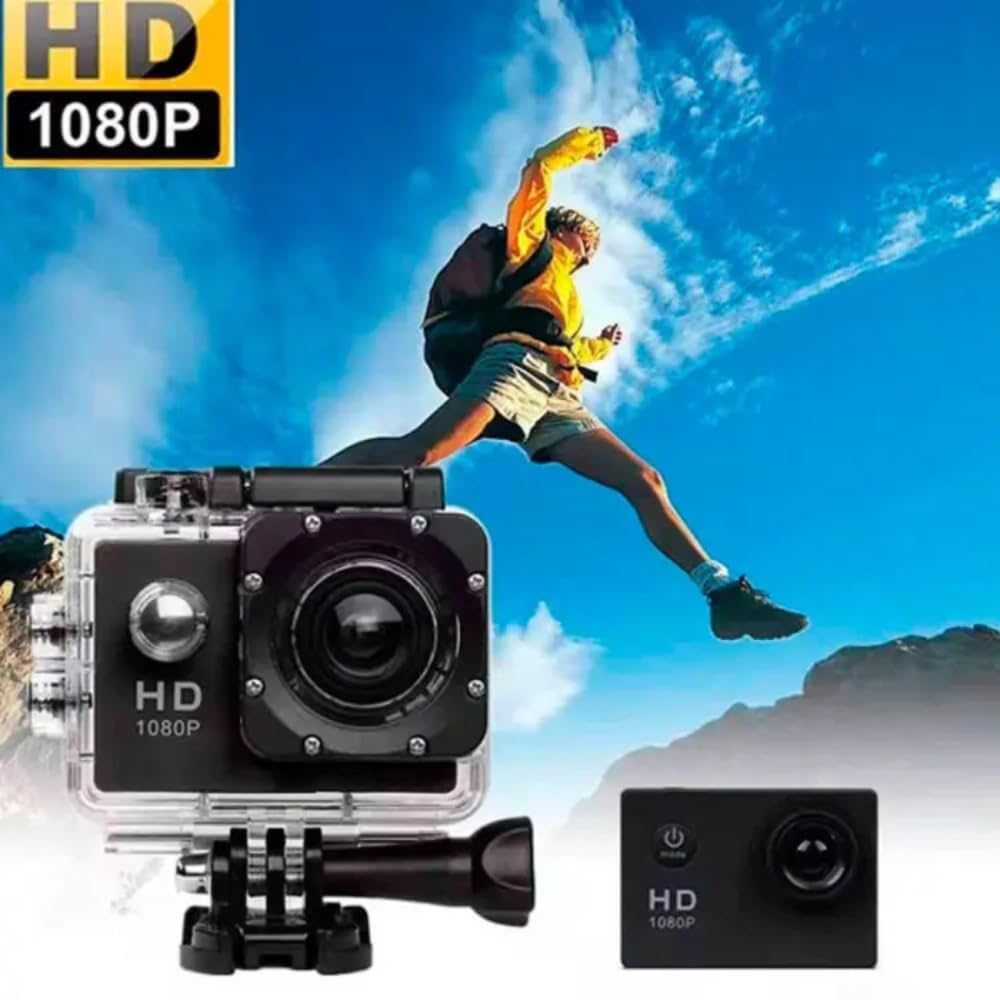 VYNEX 2K Waterproof Action Camera | HD Sports Cam with Mount | Wide View Lens | Great for Biking and Outdoor Recording 4