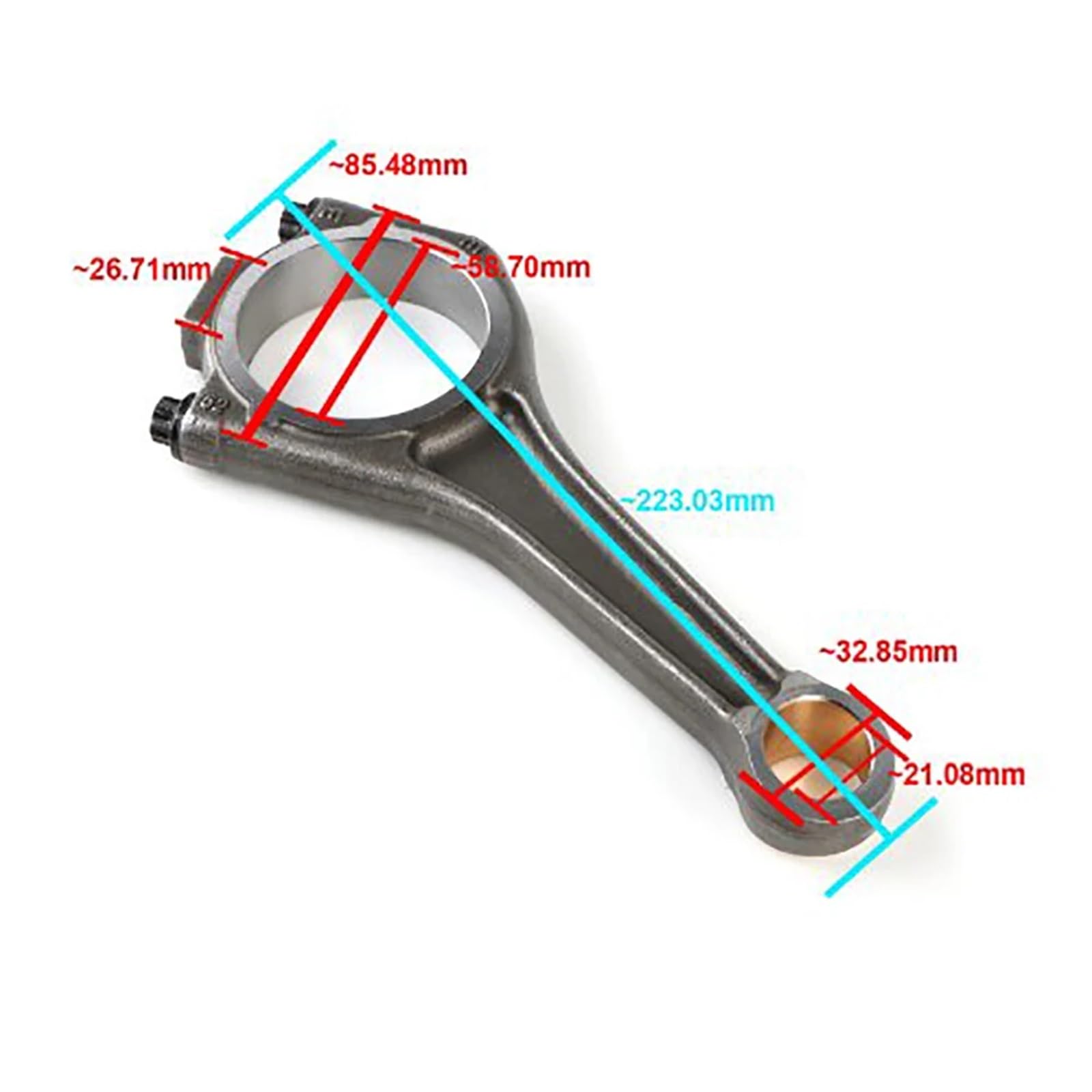 Kit de segments de piston et bielles de moteur Compatible pour les modèles Land Rover Ranger Discovery/Jaguar XE F-Type F-Face AJ126 LR062617 3.0T. Pièces détachées