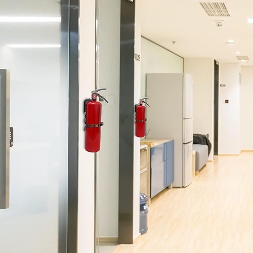 Miniatura 4 de Soporte de montaje para extintores de incendios de 5 libras para el hogar, negocios, camión, RV pequeños mini-extintores - Soporte de extintor de