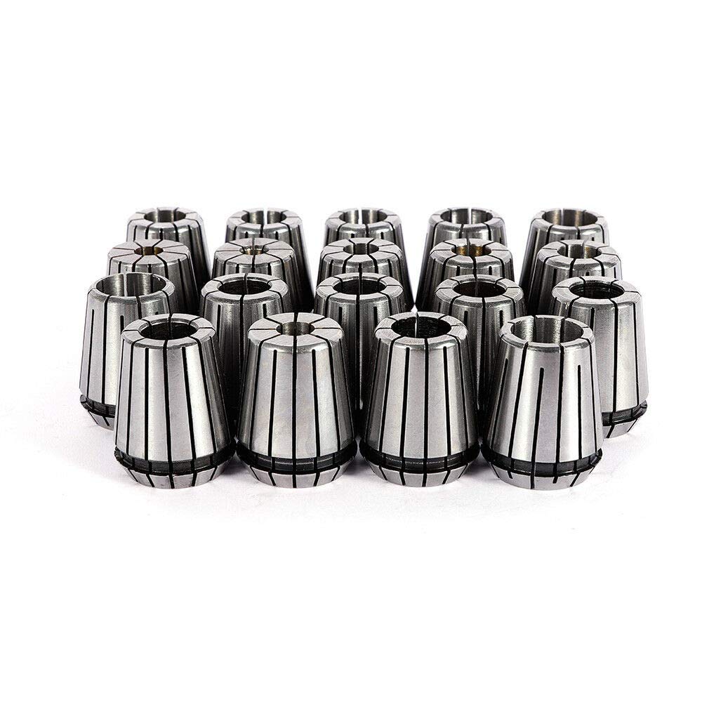 19 sztuk tulejek zaciskowych MT2 ER32 M10 Collet Chuck zestaw tulejek zaciskowych 2 mm-20 mm uchwyt zaciskowy