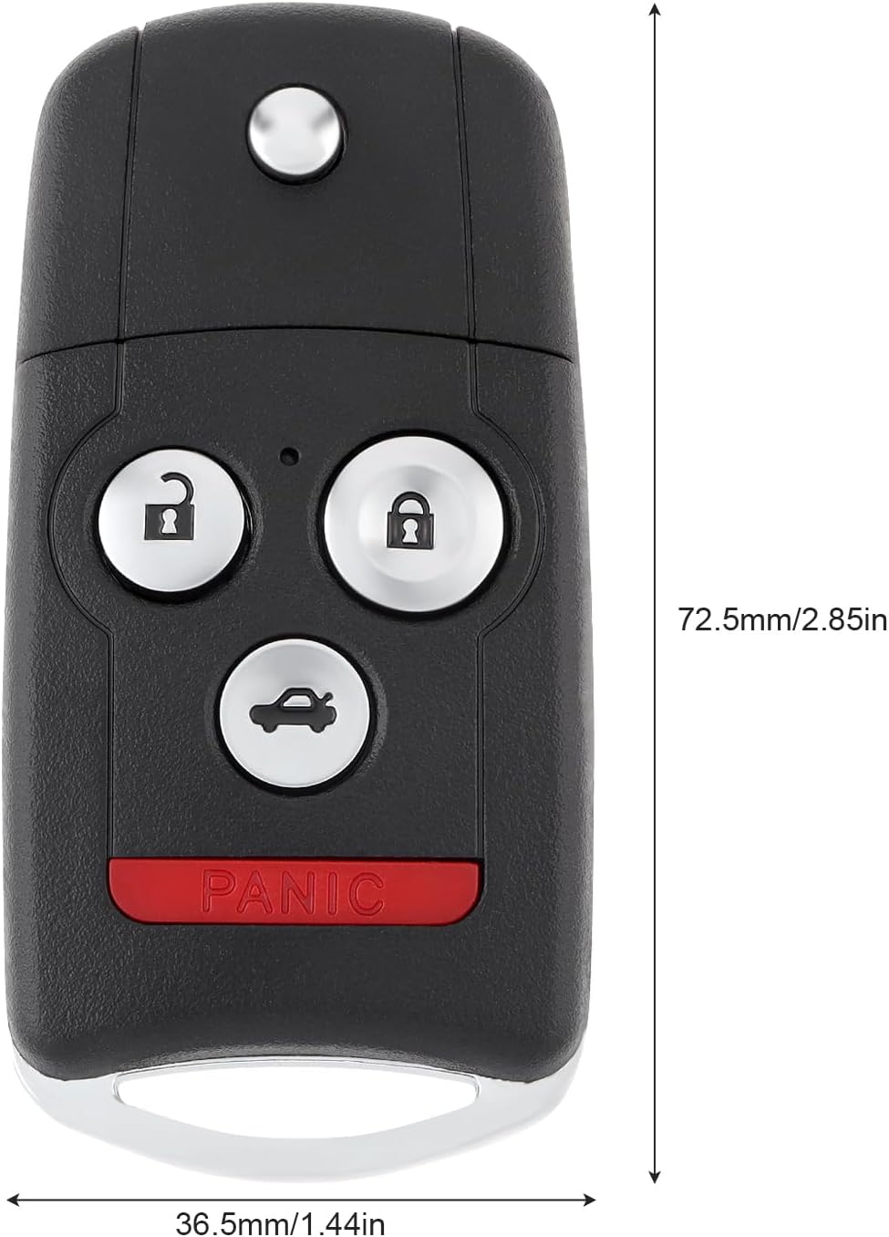 Key Fob Keyless Entry Replacement for Acura MDX RDX 2007-2013 with ID46 Chip, FCC ID:N5F0602A1A, P/N:35111-STX-316, 313.8MHz 4 Button Remote Control Replacement
