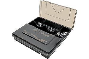 5-Compartment Lidded Silverware Organizer Tray for the Countertop