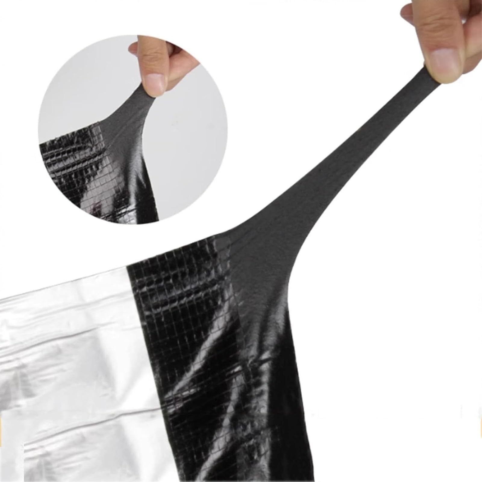 Genérico Cinta autoadhesiva para reparación de Fieltro de techos, Rollo de lámina impermeabilizante para Tejas asfálticas, Cinta de Sellado para techos, tamaño Personalizable 100x400cm (3.3x13.1ft)