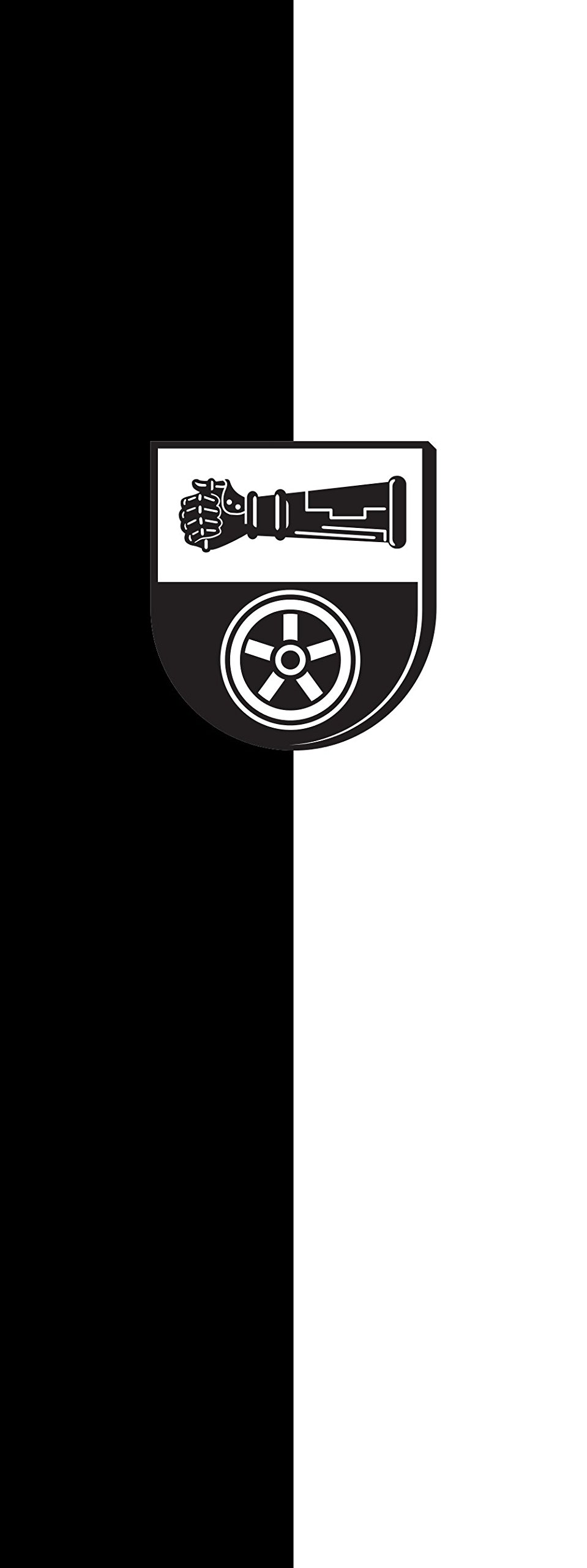 Drapeau Jagsthausen 400x150cm pavillon portrait de 6m² aux finitions renforcées