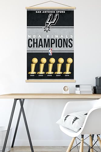 Miniatura 5 de Trends International NBA San Antonio Spurs - Champions 23 - Póster de pared con marco magnético