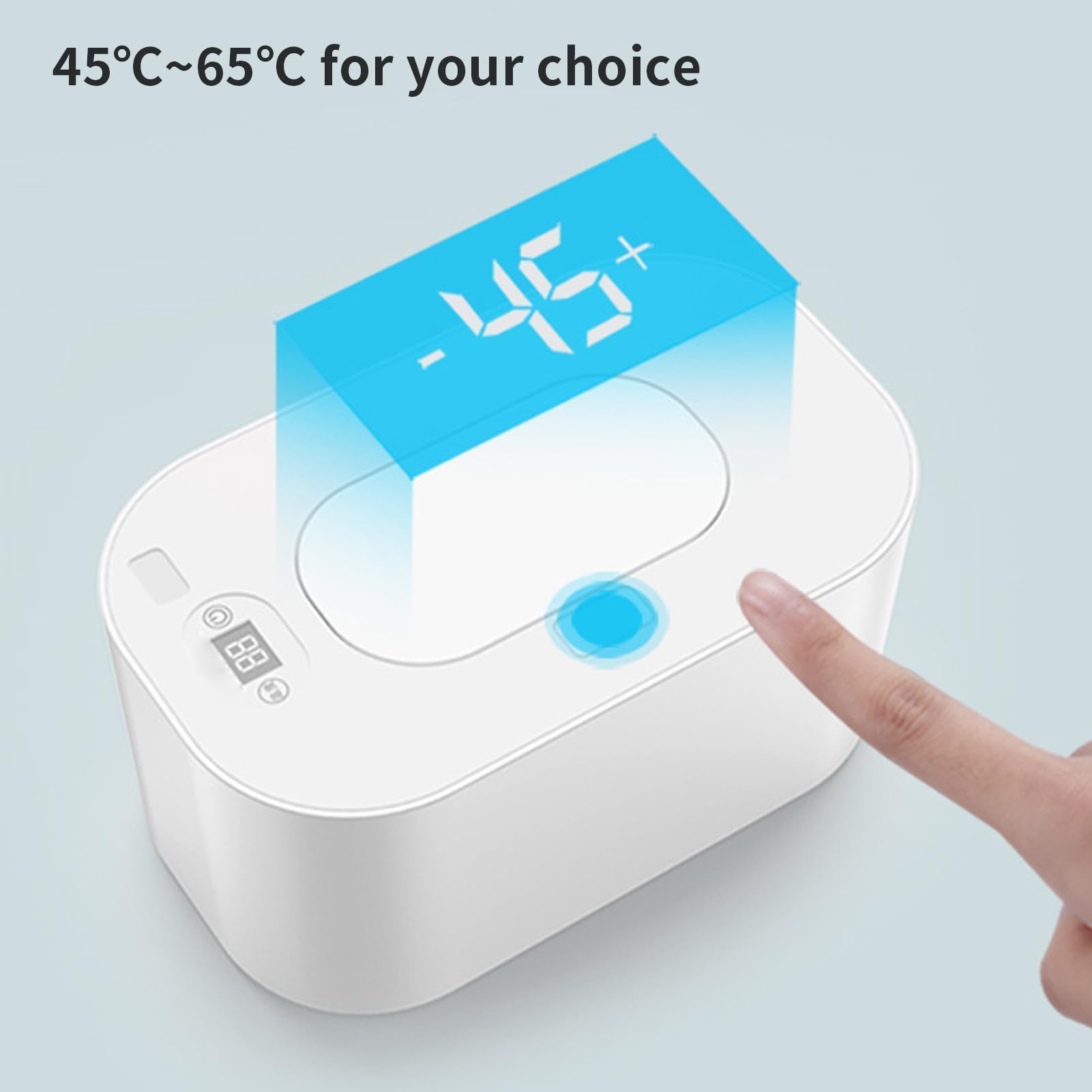 Scatola di Riscaldamento per Salviette Umidificate Macchina per il Riscaldamento di Salviettine Umidificate a Temperatura Costante di Grande capacità per Uso Domestico (Bianco)