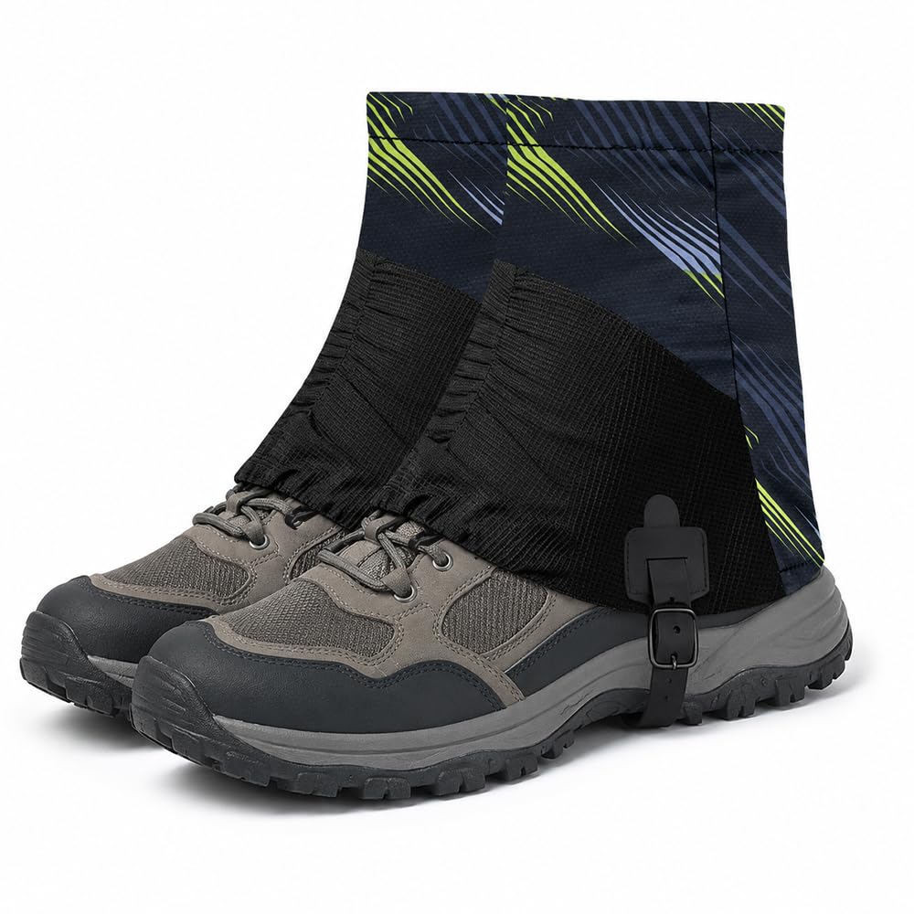 Legginsy uniseks, Trail Low Gaiters, oddychające getry na buty do biegania w terenie, do wędrówek, wędrówek, wędrówek, wędrówek, wspinaczki, 2 kolory, losowa wysyłka