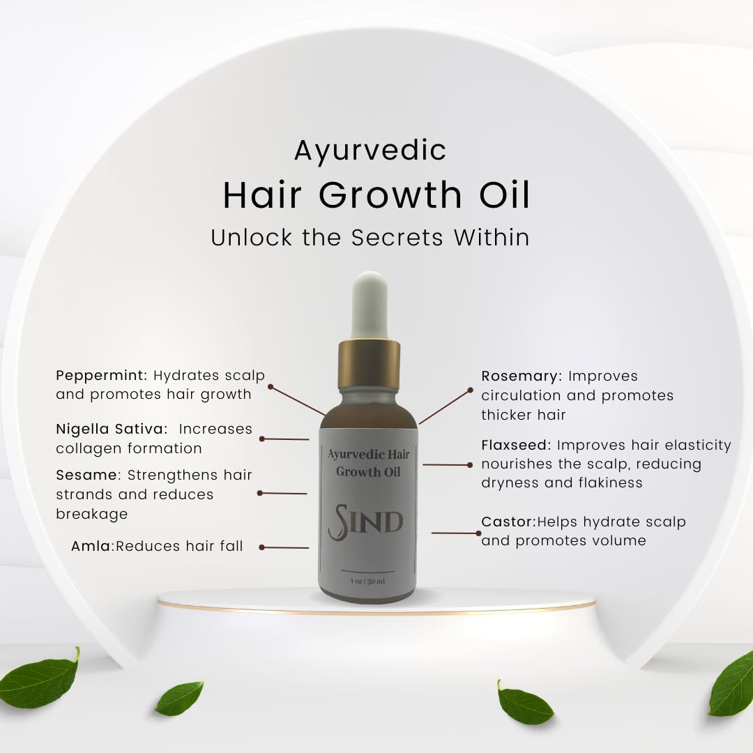 Sind Organics Ayurvedic Growth Treatment – Luxurious Care for Stronger, Healthier Hair
