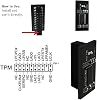 TPM 2.0 Module, Encryption Security Module LPC Interface 20 Pin Remote Card Encryption Security Board Electronic Components for Motherboard Compatibility with MSI, GIGA, ETC