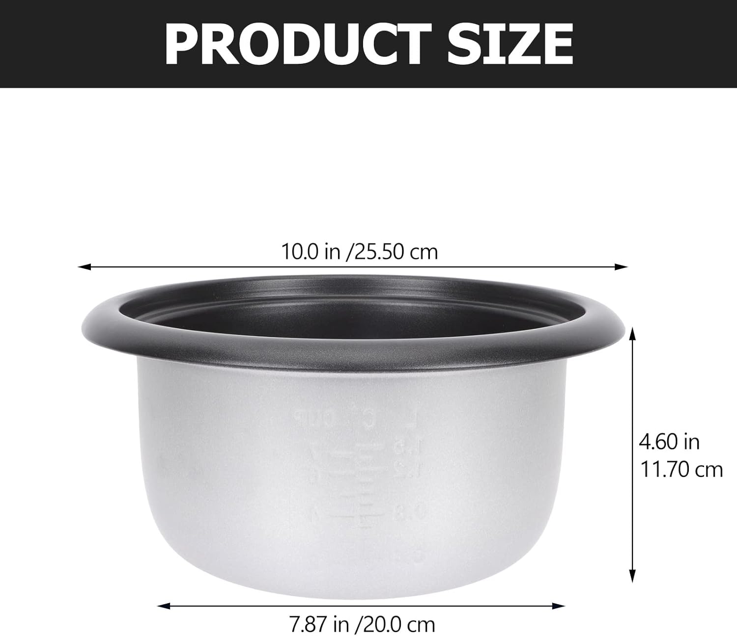 Rice Cooker 10 Cup Griddle Grill Accessories Pressure Cooker Non-stick Rice Cooker Pot Household Cooker Inner Pot Inner Cooking Container Baking Bowl Nonstick Cookware Small