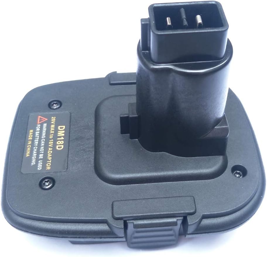 20V Battery Adapter DM18D with USB for Milwaukee M18 for Dewalt 18V/20V Lithium Battery DCB205 Convert for Dewalt 18V NiCad & NiMh Battery Tools DC9096 DW9096 DC9098 DC9099 DW909