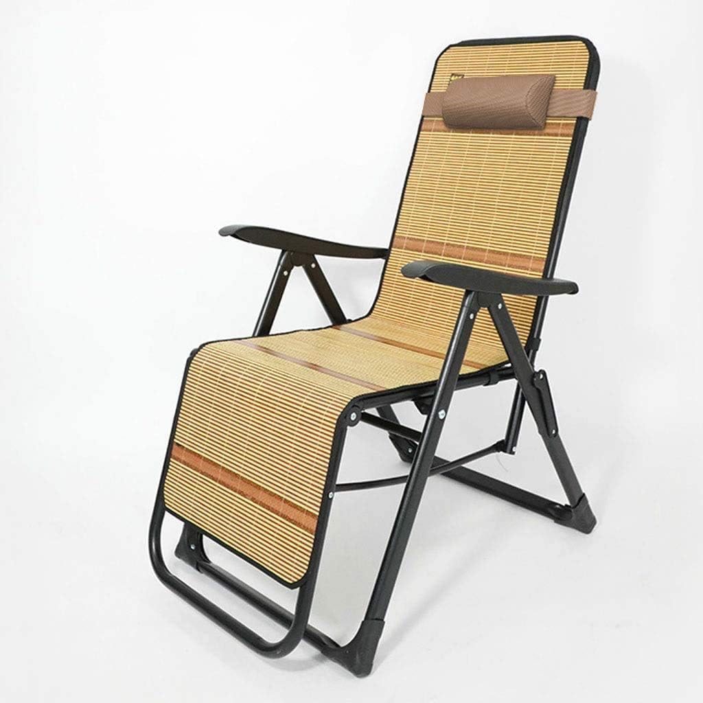 Sun Lounger Garden Chairs Recliners for Patio, with Telescopic Foot Pedal Deck Chair Sun Lounger Outdoor Patio Reclining Chair (Color, Black Flat Tube),Black Flat Tube