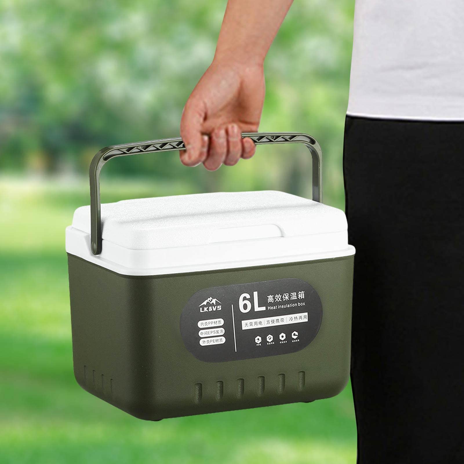 Amazon.co.jp: 6L 3層車載冷蔵庫、コンパクトアイスクーラー