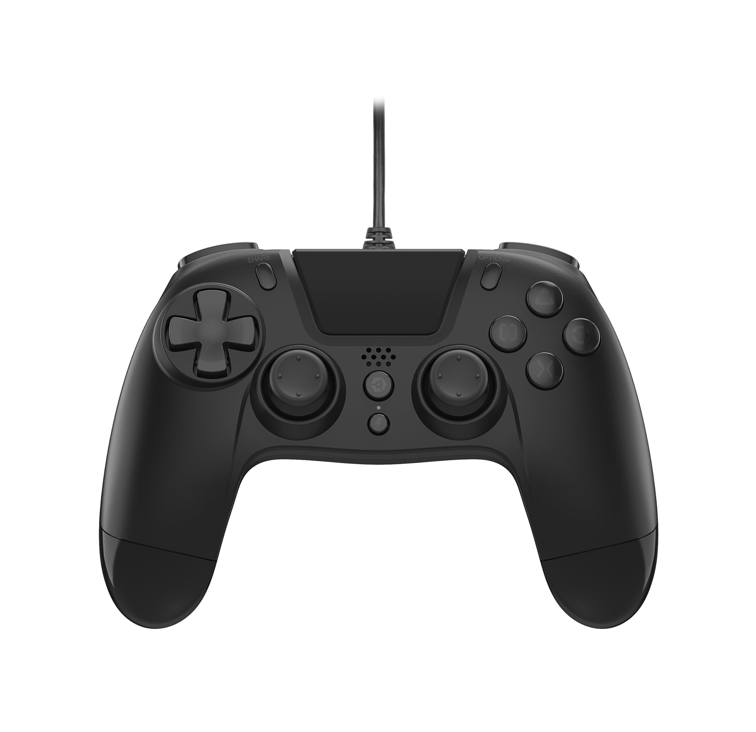 Gioteck - Mando con cable VX-4 de color negro para PS4 y PC (PlayStation 4)