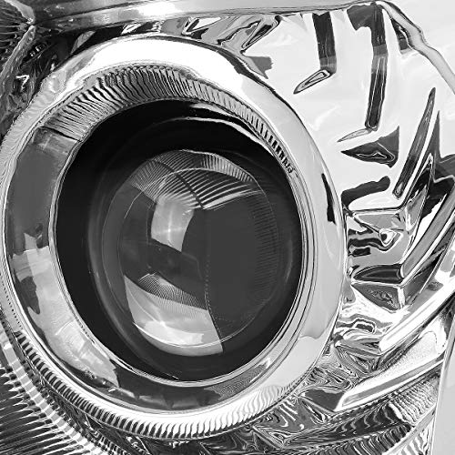 Oe Style Halogen Projector Headlights Assembly Compatible With Nissan Altima Sedan 13-15, Driver And Passenger Side, Chrome Housing Clear Lens #TOP2