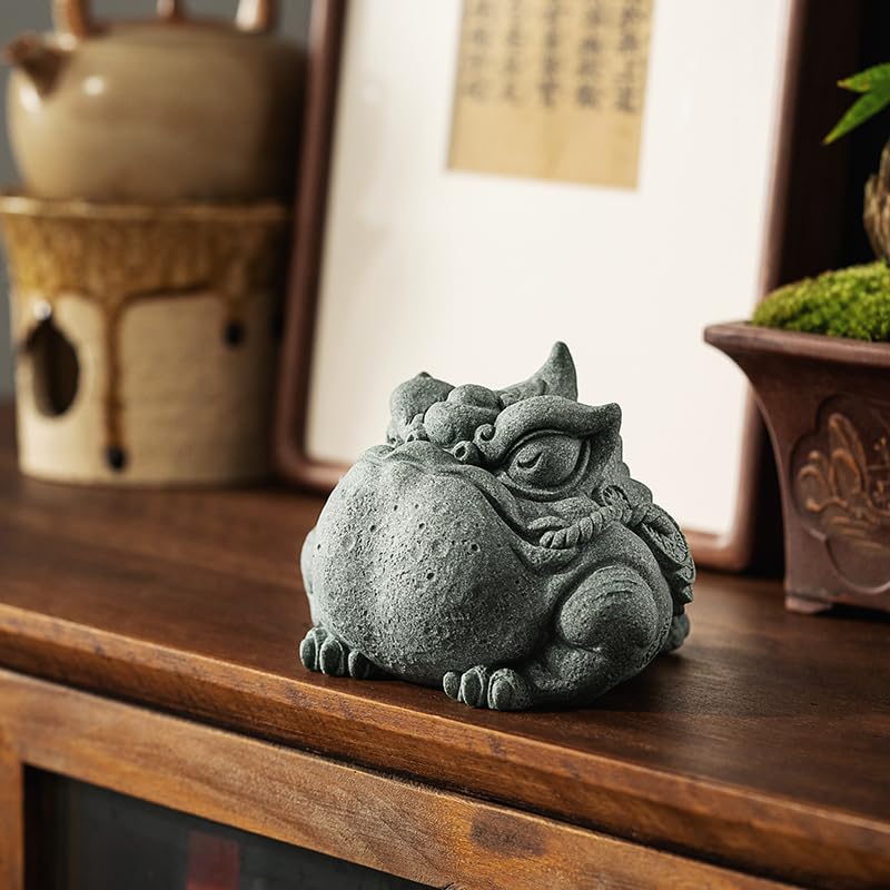 Ornements de bureau chinois TUSUOD en grès vert pour amateurs de thé - 5