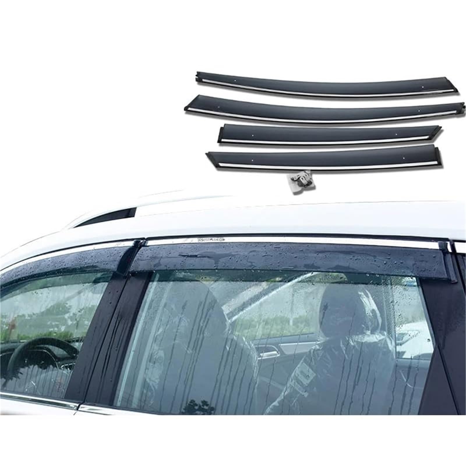 Owiewki szyb bocznych, dla JAZZ, Fit Hatchback 2003 2004 2005