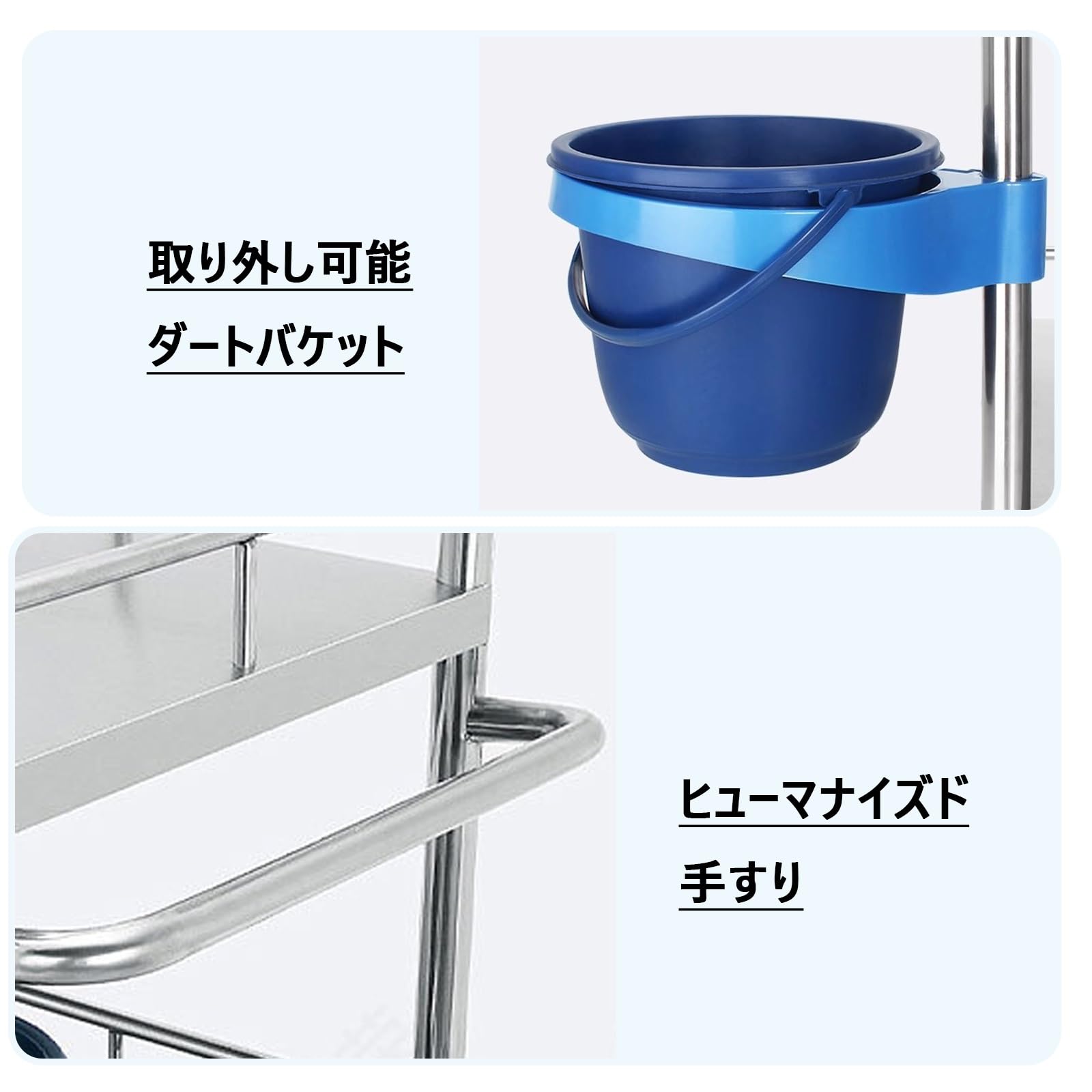 Amazon.co.jp: ステンレス ワゴン 大容量引き出し 鋼トロリー