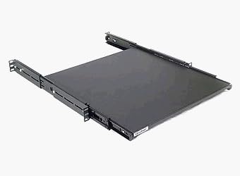 Racksonic1U Rack Mount 19" Adjustable 4 Post Sliding Shelf 34-105800 (100 lb Load)