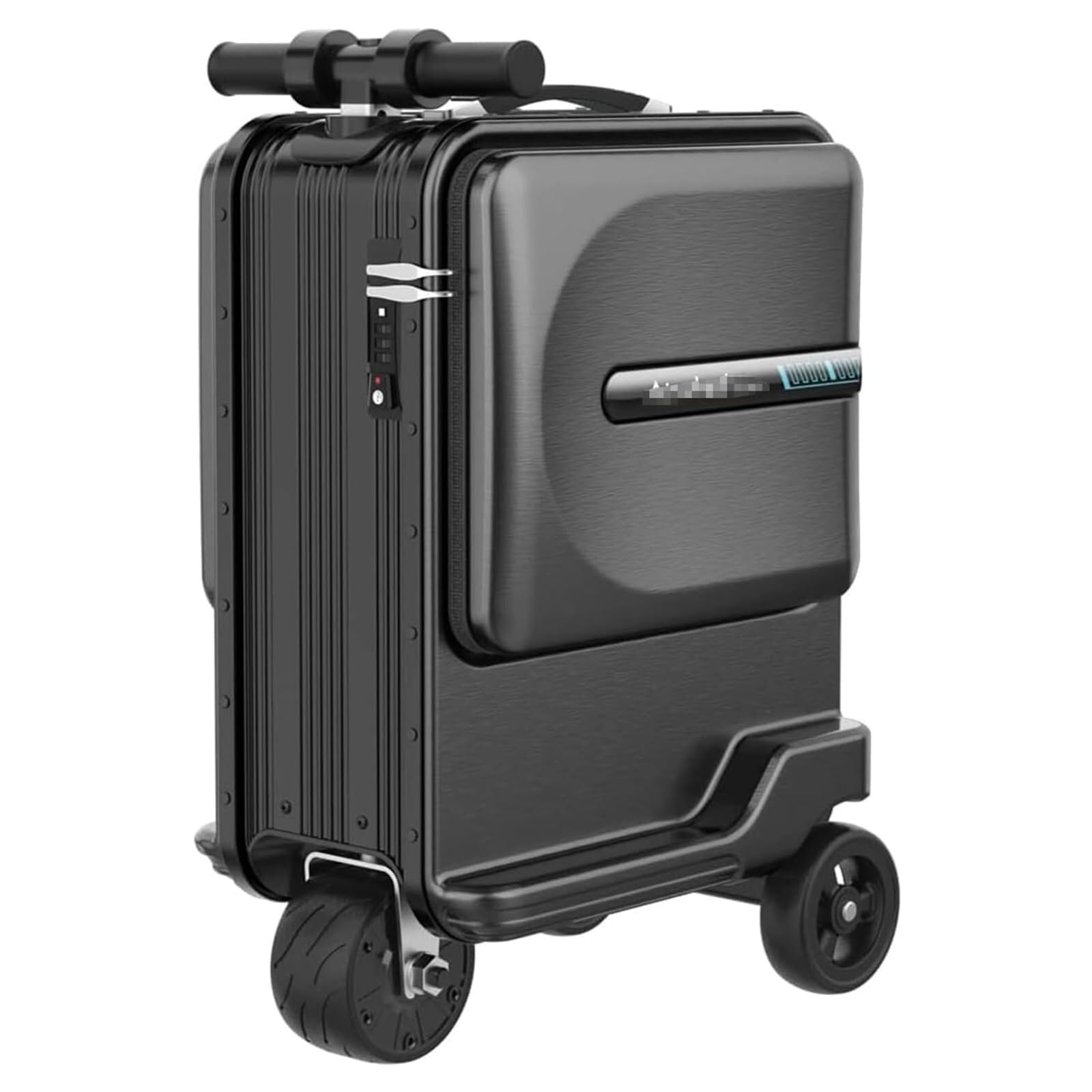 Electric Travel Suitcase, Passenger Trolley Suitcase, Boarding Luggage, Electric Luggage Cart Storage Box,Black