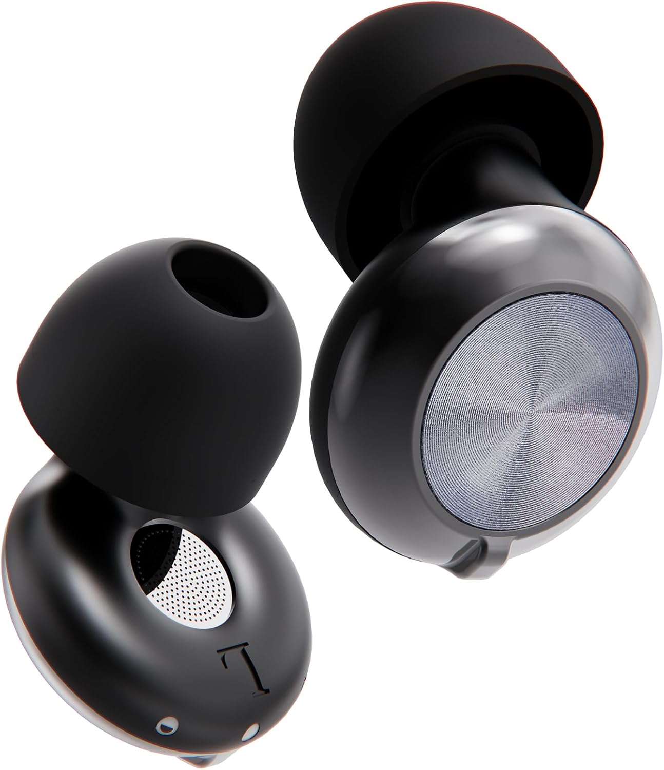 Bigsmile Adjustable Ear Plug, 3-in-1 Noise Reduction EarPlugs, Flexible Earplugs for Sleep, Focus, Air Travel, Concert, Car Racing, Socializing, Festivals & More, 45 dB Noise Canceling (Black)