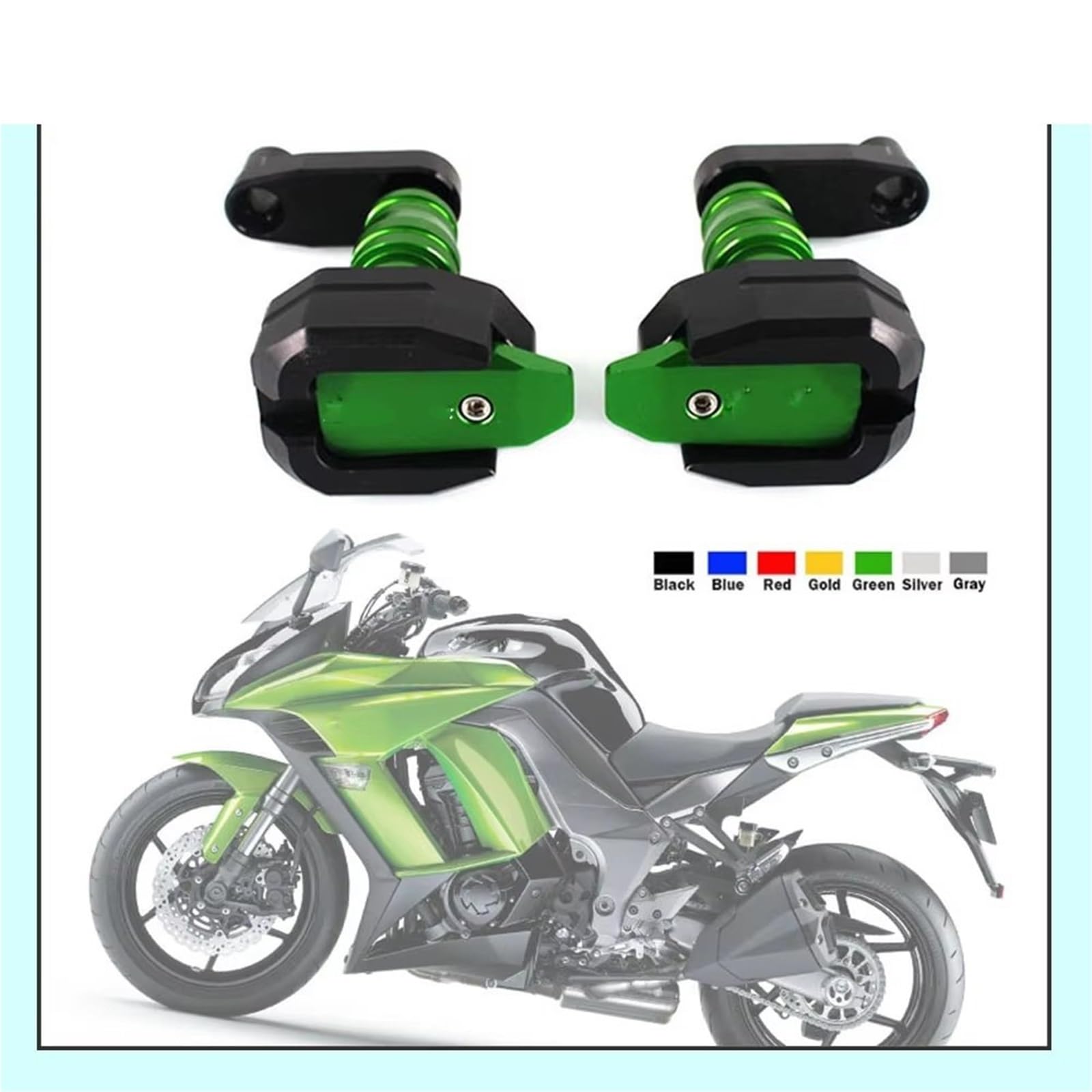 Pasuje Do 1000SX 2017 2018 2019 1000 Motocykl Ochrona Przed Upadkiem Rama Suwak Fairing Guard Crash Pad Protector(Red)