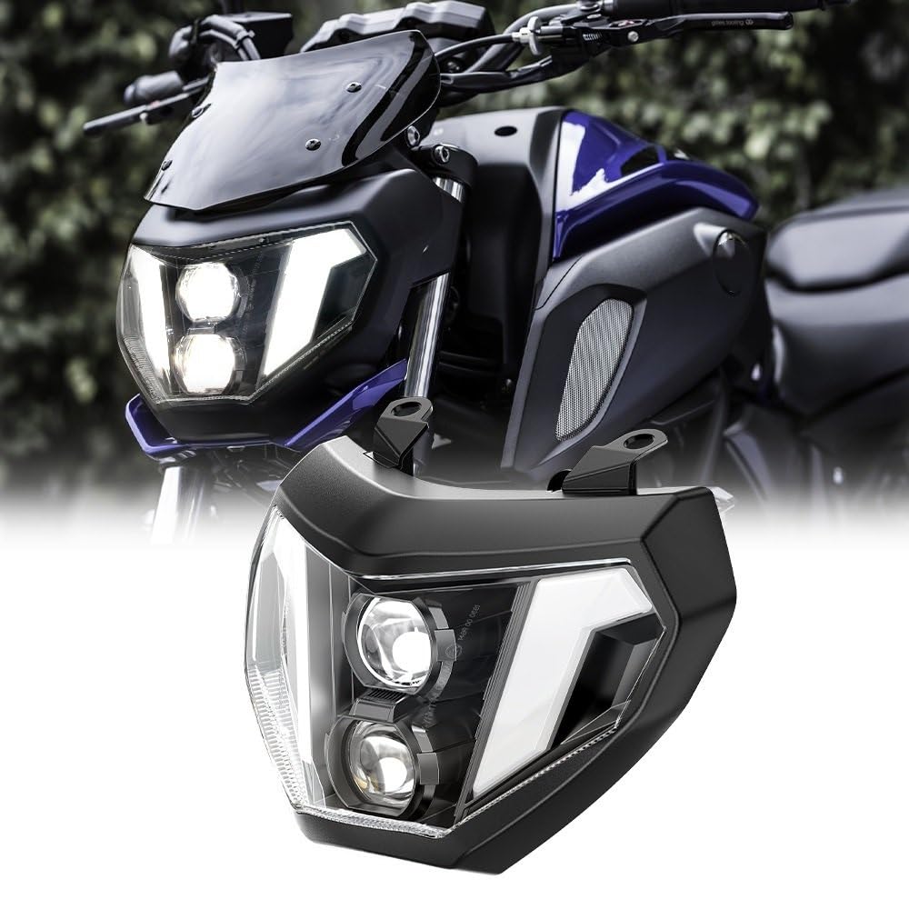 Światło Do Jazdy Pasuje do MT07 MT09 FZ09 2014 2015 2016 2019 światło LED reflektor motocyklowy montaż reflektor DRL Dirt Bike Reflektor