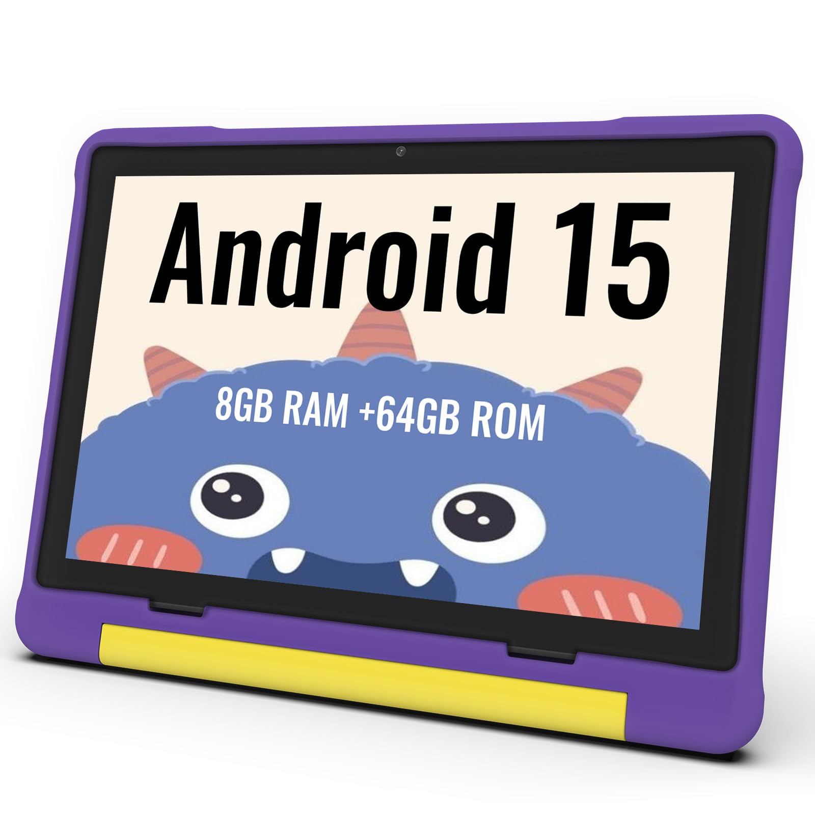 Amazon.co.jp: キッズタブレット、10.1インチHD Android 15、64GB