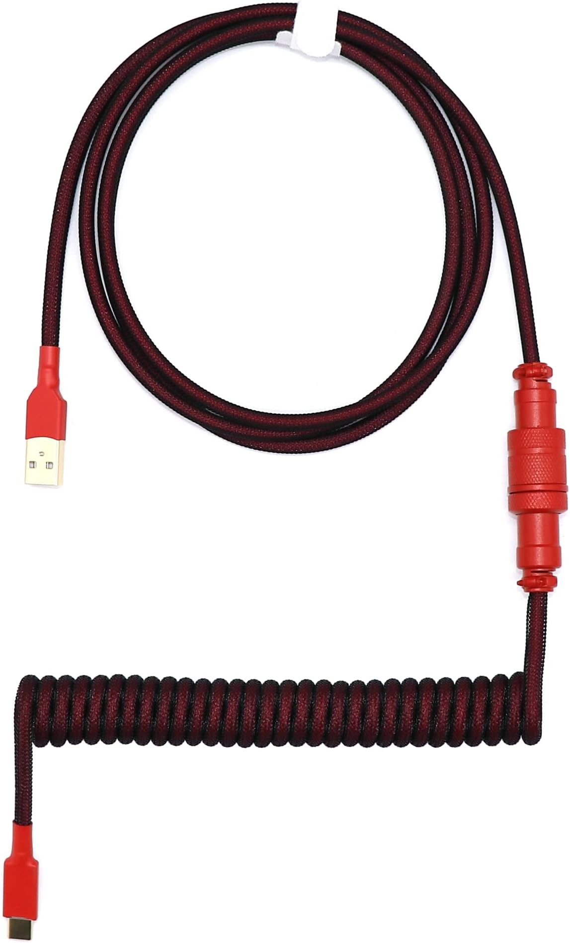 Kraken Pro 60 Reverse BRED Edition 60% Black and Red Mechanical Keyboard + Kraken BRED Coiled Cable (Black and Red Gaming Keyboard)