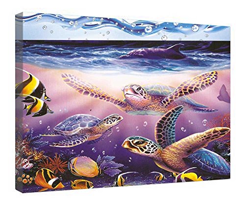 Toile sous la mer en bois pour s'évader au quotidien depuis son salon