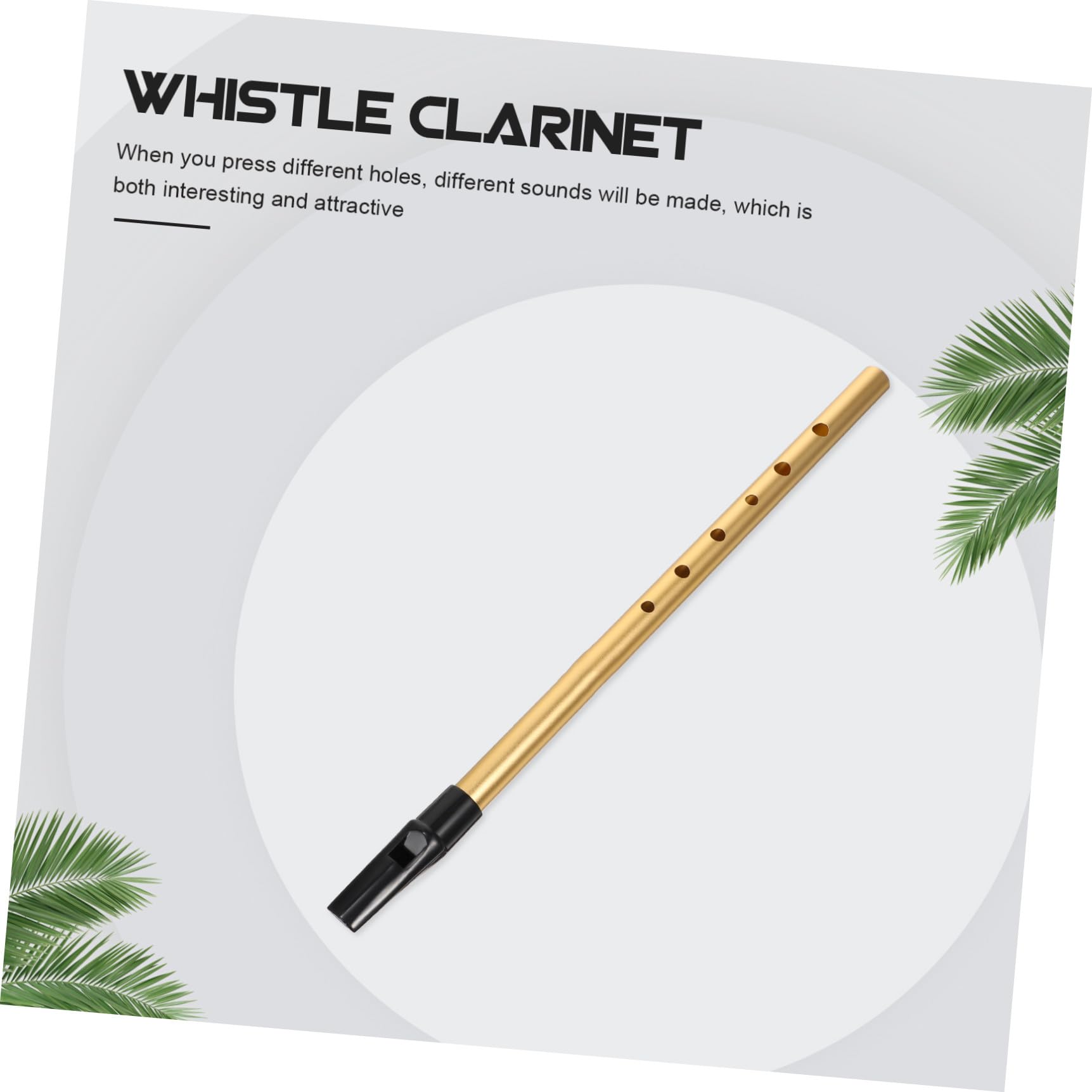 Flûte à Bec Soprano c En Alliage D'aluminium Doré, Instrument De Musique Professionnelle Portable Pour Débutants Et Garçon Et Filles, Clarinette Créative Éducative Facile à Jouer